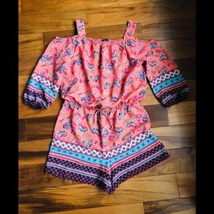 Girls long sleeve romper jumpsuit